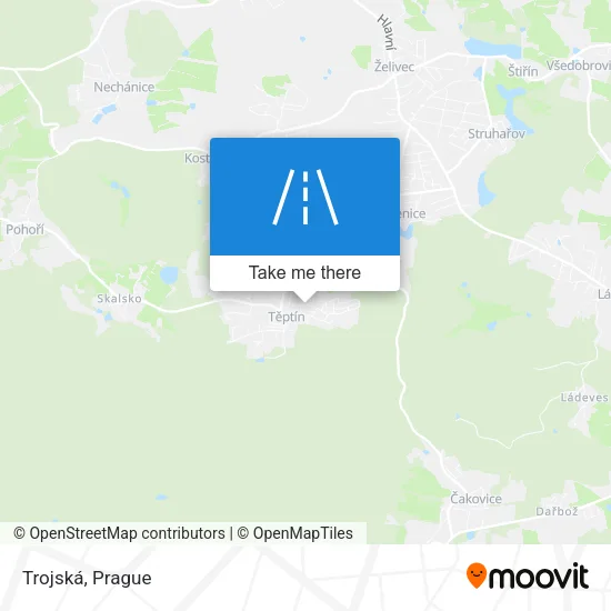 Карта Trojská