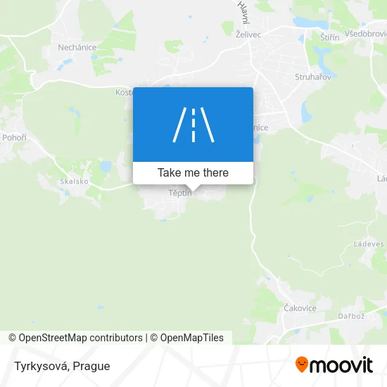Карта Tyrkysová