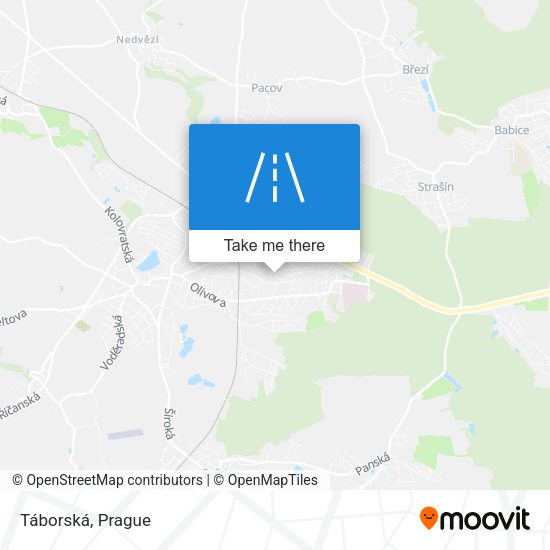 Táborská map
