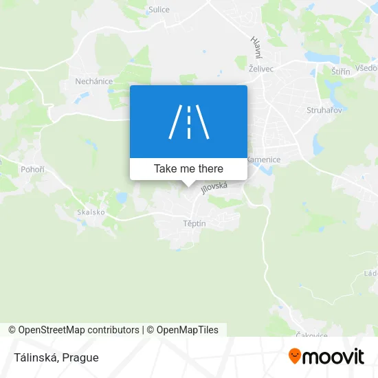 Карта Tálinská