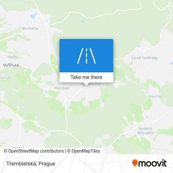 Карта Třemblatská