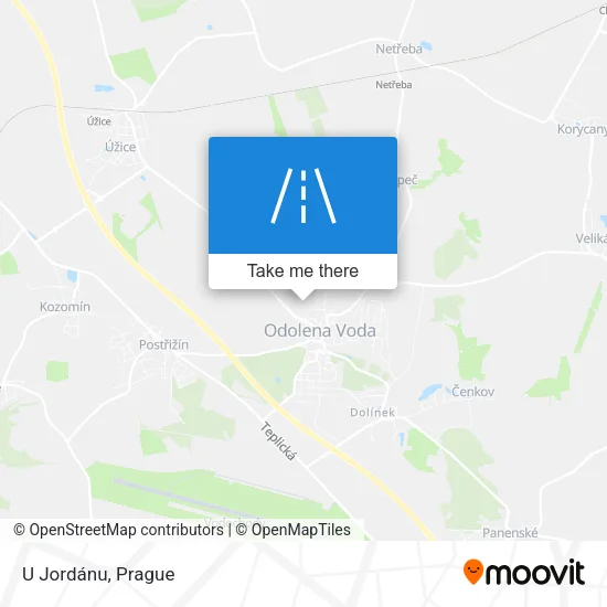 Карта U Jordánu