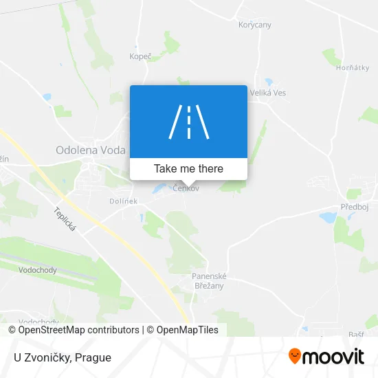 Карта U Zvoničky
