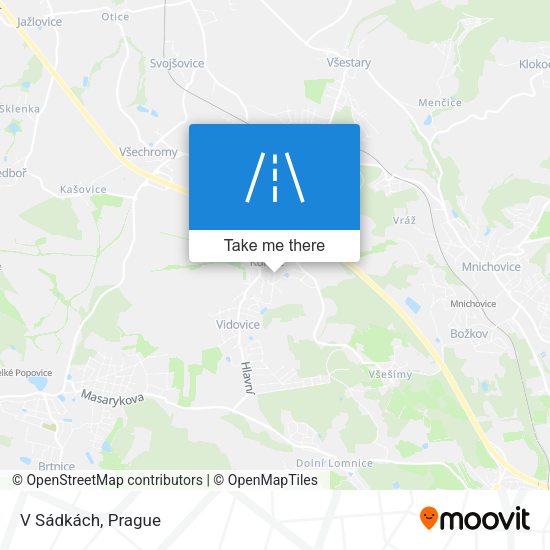 V Sádkách map