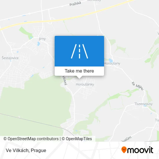 Карта Ve Vilkách
