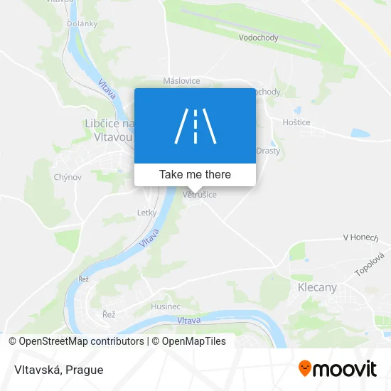 Карта Vltavská