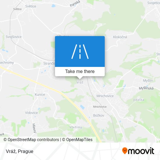 Карта Vráž