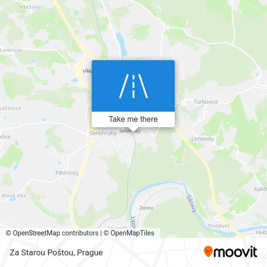 Карта Za Starou Poštou
