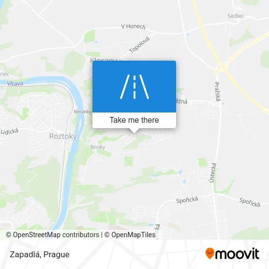 Карта Zapadlá