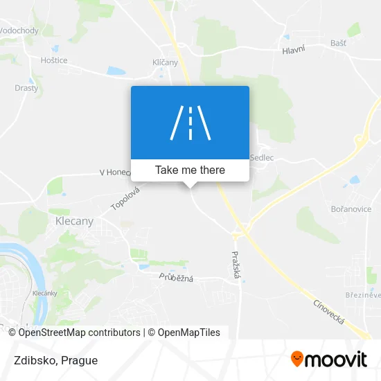 Карта Zdibsko