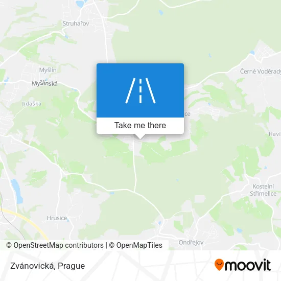 Карта Zvánovická