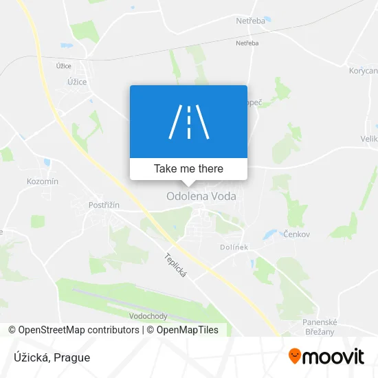 Карта Úžická