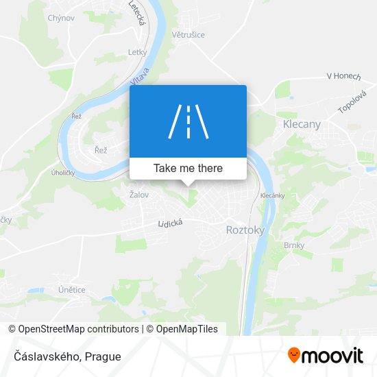Čáslavského map