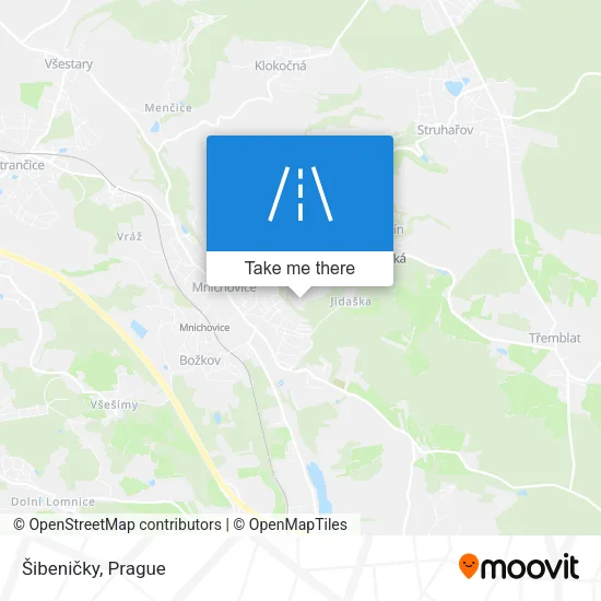 Карта Šibeničky