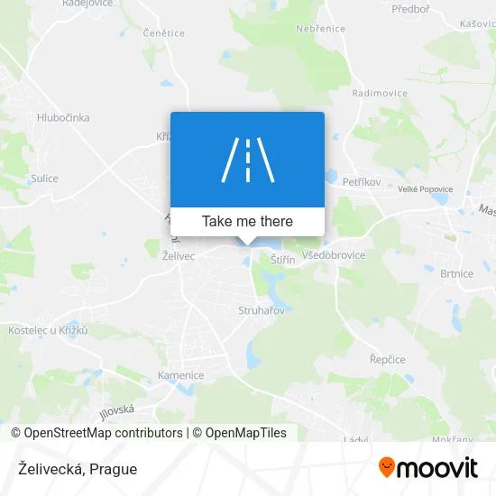 Карта Želivecká