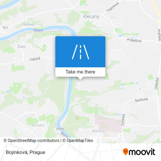 Bojínková map
