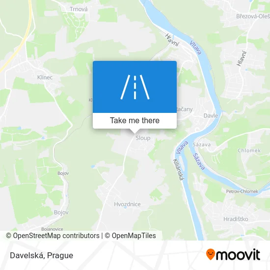 Карта Davelská