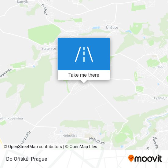 Do Oříšků map