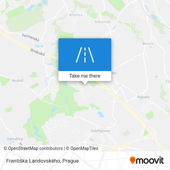 Františka Landovského map