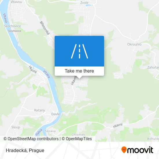 Карта Hradecká