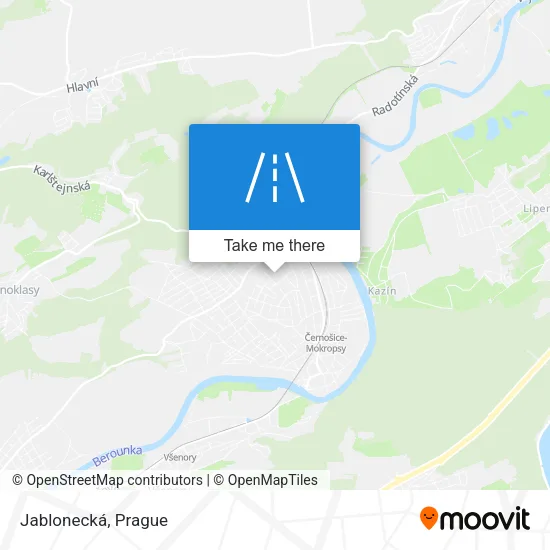Карта Jablonecká