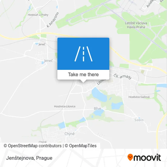 Карта Jenštejnova