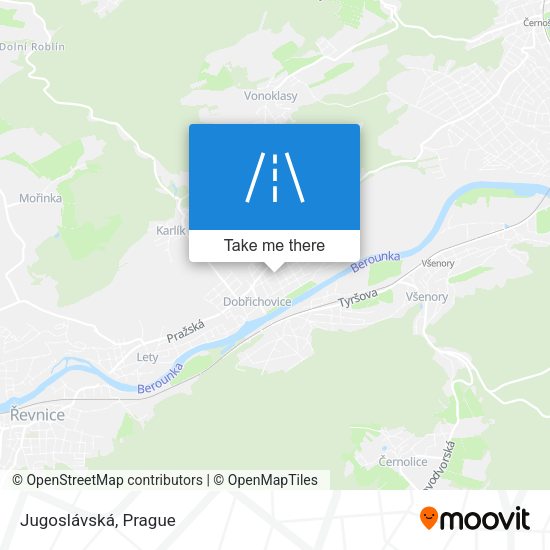 Карта Jugoslávská