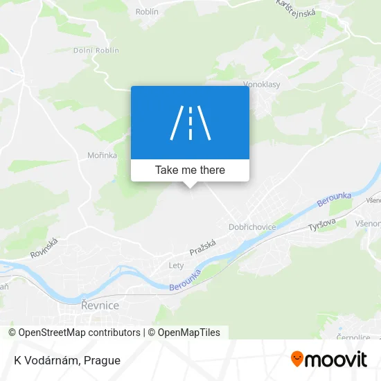 Карта K Vodárnám