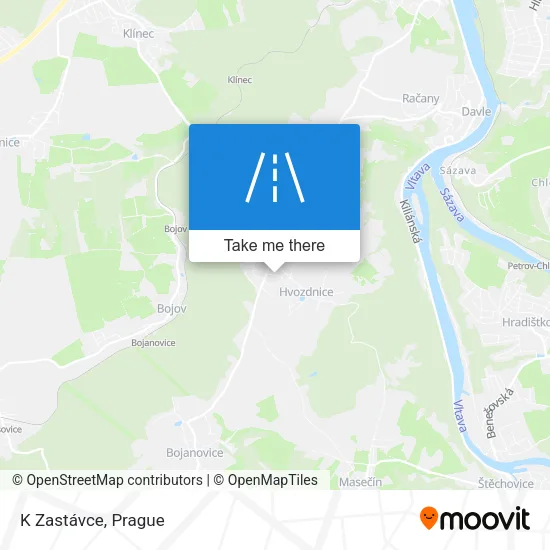 Карта K Zastávce