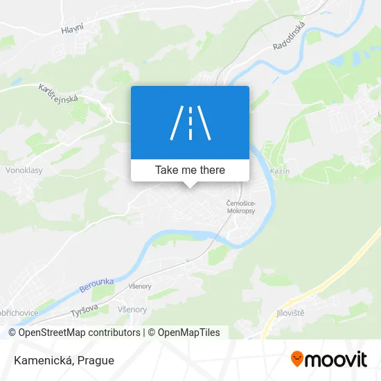 Карта Kamenická