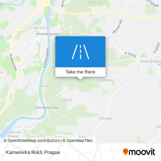 Kamenivka Roklí map