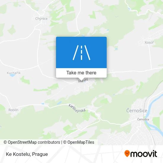 Карта Ke Kostelu