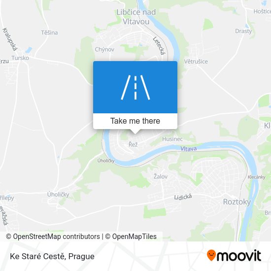 Ke Staré Cestě map