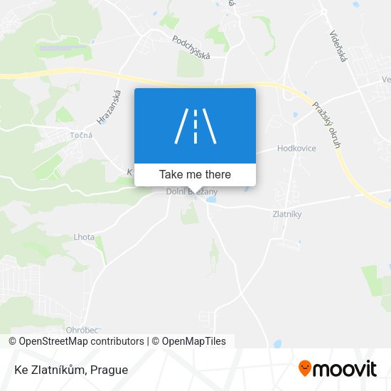 Ke Zlatníkům map