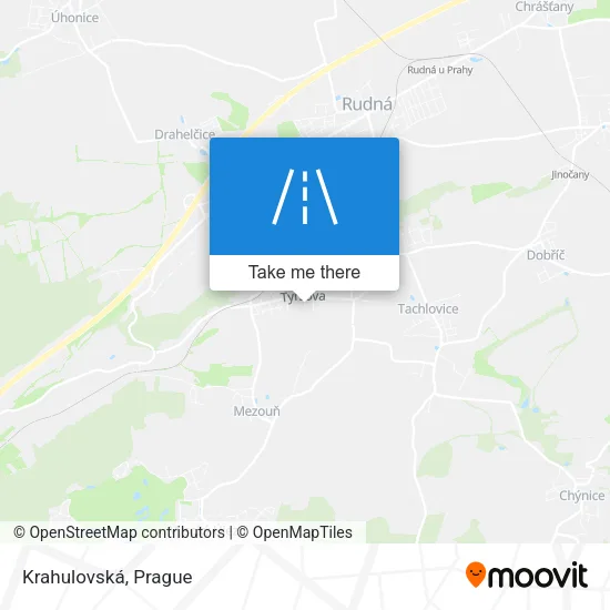 Карта Krahulovská