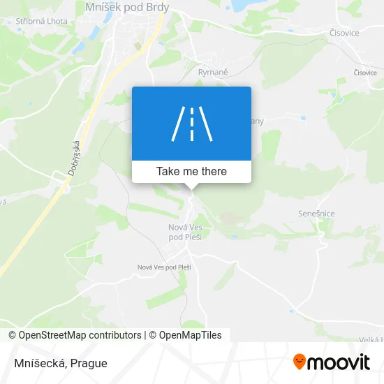 Карта Mníšecká