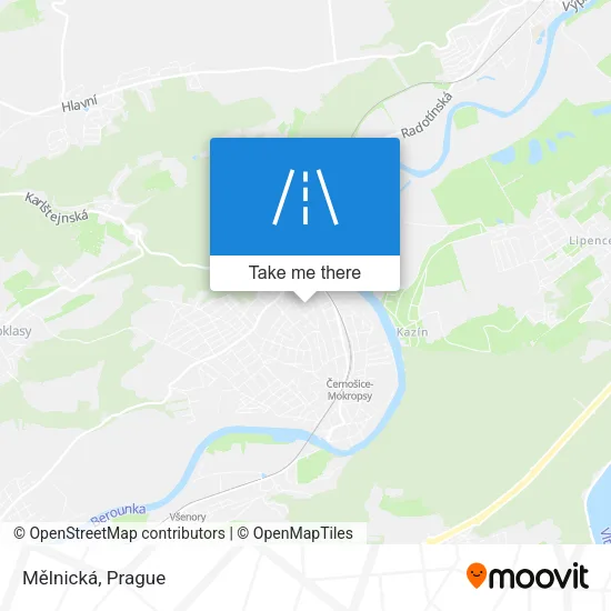 Карта Mělnická