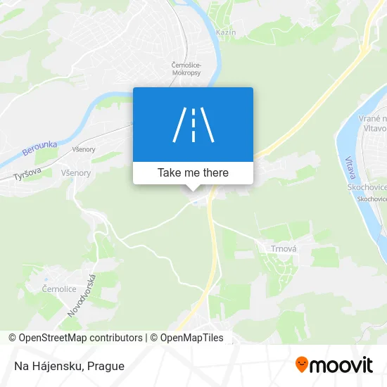 Карта Na Hájensku