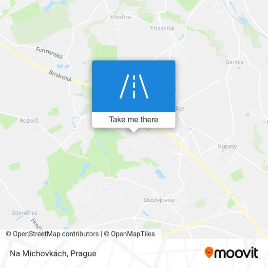 Карта Na Michovkách