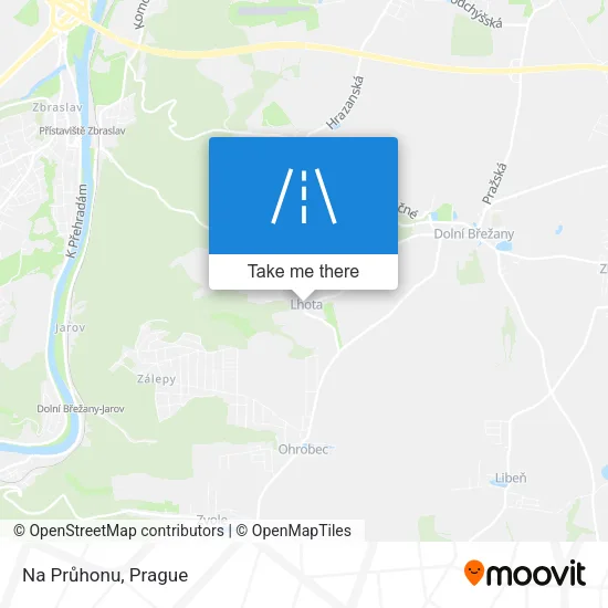 Карта Na Průhonu