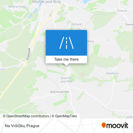 Na Vršíčku map