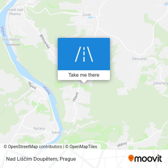 Nad Liščím Doupětem map