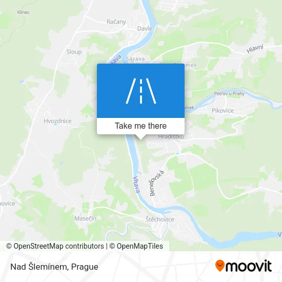 Nad Šlemínem map
