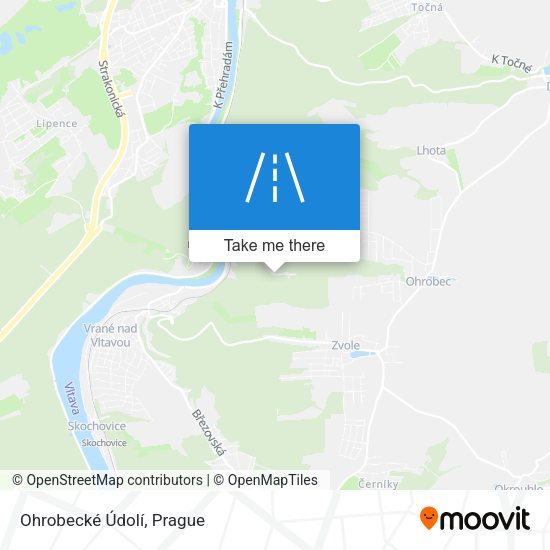 Ohrobecké Údolí map