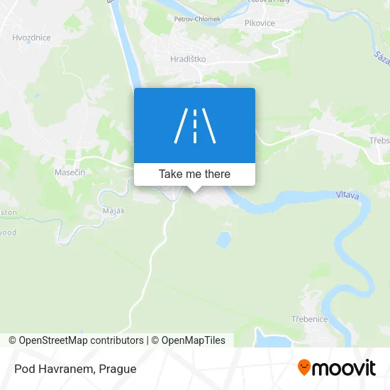Карта Pod Havranem
