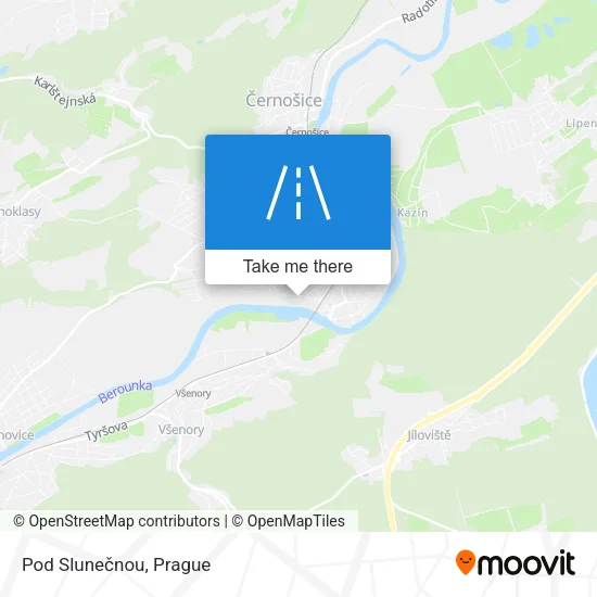 Карта Pod Slunečnou