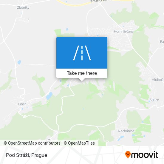 Pod Stráží map