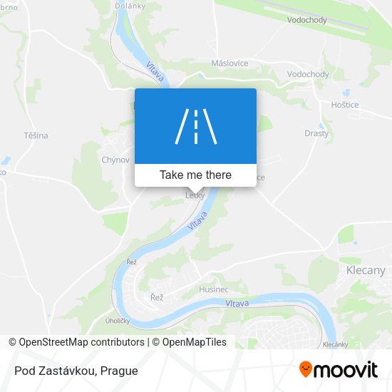Карта Pod Zastávkou