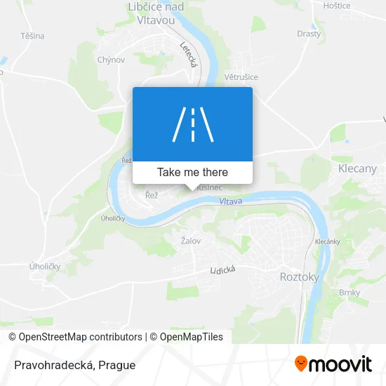 Pravohradecká map