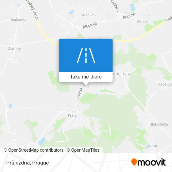 Карта Průjezdná